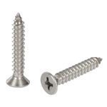 Stainless Steel 304 Phillips Star Head Screws for Fixing Wood, Plywood, Paster Boards Solid Stainless (Pack of 100) (1.25 Inch)