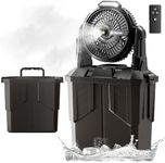 DUSFAN Misting Fan, 6L Bucket Porta