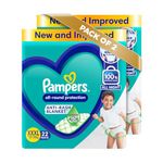 Pampers All round Protection Pants Style Baby Diapers, XXX-Large (XXXL) Size, 22 Count, Anti Rash Blanket, Lotion with Aloe Vera, 17+ kgs Diapers (Pack of 2)