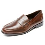 Rockport Mens Classic Penny Loafer, Dark Brown, 9