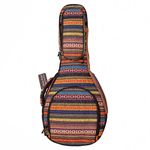 MUSIC FIRST Original Design 15mm Thick Padded Cotton Country Style A & F Style (Standard) Mandolin Gig Bag (Soft Case) Soft Mandolin Case Fits for Most of A Mandolin