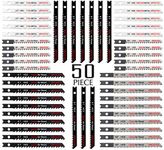 50PCS U-Shank Jigsaw Blades Set wit