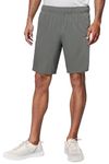 Reebok Men's Pure Grey 5 (Dark Grey) Shorts | Training | MotionFlex Poly Woven Shorts | Regular FIT | 100% Polyester with Speedwick tech