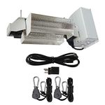 Hydro Crunch DE01-1000-ROPE 1000-Watt Double Ended HPS Pro Series Open Style Grow Light System 120-Volt/240-Volt, White