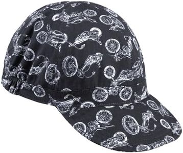 Tough Workwear Welding Cap - 100% Cotton Durable Welding Caps for Men - - Welder Hats- Weld Caps - Sweat Wicking Liner