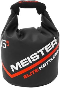 Meister Elite Portable Sand Kettlebell - Soft Sandbag Weight - 15lb / 6.8kg