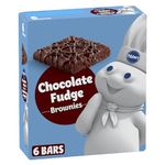 Pillsbury Chocolate Fudge Brownies Bars, Pack of 6 Bars, Snack Bars