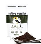 Native Vanilla - Premium Gourmet 100% Pure Ground Vanilla Bean Powder (56.7g) - for Coffee, Baking, Ice Cream, Keto-Friendly