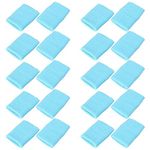 Mallofusa 10 Pack Colorful Sports Basketball Football Absorbent Wristband Party Outdoor Activity (Light Blue)