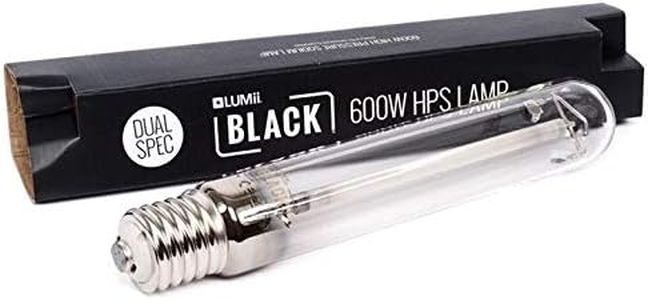 LUMII Black Dual Spectrum 600w HPS Lighting Bulb Grow Tent