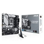 ASUS Prime B760M-A WiFi Intel LGA 1700 mATX Motherboard with PCIe 4.0, DDR5, Two M.2 Slots, 2.5Gb Ethernet, Wi-Fi 6, DisplayPort, HDMI, SATA 6Gbps, Rear USB 3.2 Gen 2, Front USB 3.2 Gen 1 Type-C