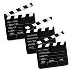 Beistle S50715AZ3 Movie clapboards, Black/White