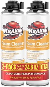 Kraken Bond Spray Foam Gun Cleaner - (2x12.3oz) Polyurethane Insulation Cleaner Spray, Dissolves Uncured Expanding Cleaner Spray for Extended Tool Durability - 2 Pack