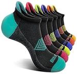 Socks For Women 6Pairs,Bulliant Womens Athletic Running Ankle Socks No Show Cushioned Sole