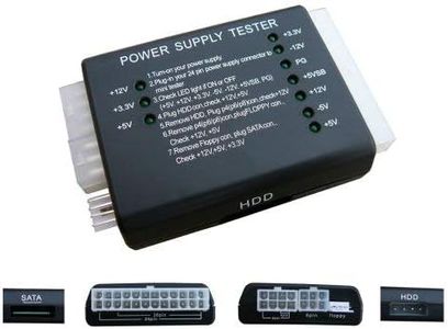 KALEA-INFORMATIQUE Tester di alimentazione ATX e cavi di alimentazione interni ATX 20/24 P4 P6 P8 Molex SATA