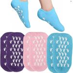 Aivizen® Silicone Spa Socks, Moisturizing Gel Socks for Women and Men, Non-Slip Gel Socks for Dry Cracked Feet, Reusable Foot Mask Socks. Spa Gel Socks for Cracked Heels Repairing.