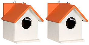 Bird House Bird Nest for Sparrow and Other Garden Birds Pack of 2