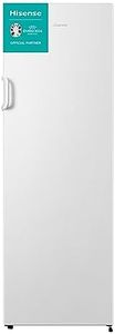 Hisense FV245N4AW2 Congelatore, Effetto Acciaio Inox, Bianco