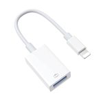 Kitbox iPhone USB Adapter Lightning to USB OTG Cable USB 3.0 to Lightning Camera Adaptor for Apple iPad,for iPhone 14/13/12/11 series,SD Card Reader,USB Flash Drive,Keyboard,Mouse,MIDI etc