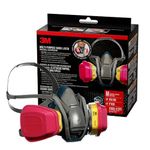 3M Pro Quick Latch Half Facepiece Reusable Respirator All-in-One Kit, Multi-purpose, M (1 Mask and 1-pair Cartridges)