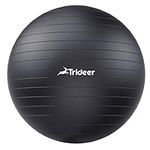 Trideer Exercise Ball Yoga Ball, 5 Sizes Pregnancy Ball for Maternity, Balance, Stability, Fitness, Anti-Burst Birthing Ball & Heavy Duty Office Ball Chair, Gym Ball with Quick Pump