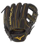 Mizuno GMP2BK-400S Pro Infield Baseball Gloves, 11.5", Right Hand Throw