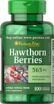 Puritan's Pride Hawthorn Berries 565 mg-100 Capsules