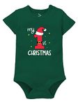 Zeezeezoo Baby Onesie/Romper/Bodysuit My 1st Christmas Baby Dress Cotton Boy and Girl 3-6 Months