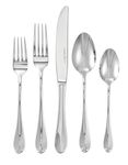 Zwilling J.A. Henckels HENCKELS Allegro 45 Piece 18/10 Polished Flatware Set - Rounded Handle Corrosion & Stain Resistant Silver-Like Lustre, 22544-345