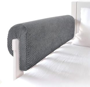 Smashier Toddlers' Bed Rail Bumpers Protector, Children's Bed Guardrail Padding, Soft Cushioned Barrier, Increased Height, Easy to Install, Washable Cover, Fits Floor, Bunk & Loft, 2.3 Ft, Gray