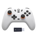 GameSir Nova Lite 2.4g Wireless Controller for Windows PC, iPhone, Android, Switch & Steam Deck, Bluetooth Controller Gamepad with Hall Effect Trigger,Turbo,Rumble Vibration(Nova Lite White)