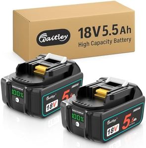 2X Waitley 5500mAh 18V akku für Makita BL1850 BL1860B BL1840 BL1830 BL1820B BL1815 – Kompatibel mit Makita 18V Elektrowerkzeugen