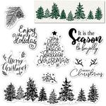 Merry Christmas Clear Silicone Stam