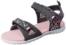 Adidas Women's PUDING ADI W GRESIX/PNKGLO Sport Sandal-4 Kids UK (GC0805)