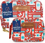 Keep Going Travel First Aid Kit Bundle of 2 Kits, First Aid Kit for Car, Home, Dorm, & Boat with Latex-Free Bandages – Travel Kit Bundle for Families