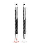 Pen with Light, 3-in-1 Lighted Tip Pen with Capacitive Stylus (LED Light + Ballpoint Pen+ Stylus) Light Up Pen LED Penlight Lighted Pens for Writing in The Dark, 2 Pieces(White Light and Red Light)