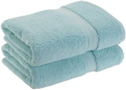 Superior 900 GSM Luxury Bathroom Towels, Made of 100% Premium Long-Staple Combed Cotton, Set of 2 Hotel & Spa Quality Bath Towels - Sea Foam, 30" x 55" each