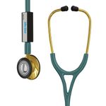 LIFE LINE L2 Gold Stethoscope (Green) | Dual Side Diaphragm Chest Piece for Adult and Paediatric | 2-way Tube | Suitable for Doctors