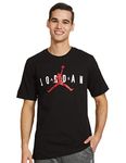 Nike Men's Jrdn Air Wrdmrk T-Shirt, Black/White/Gym RED, S