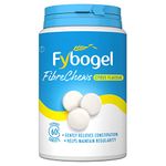 Fybogel Fibre Chews, Citrus, 60 Tablets, Effective Constipation Relief, Laxative, Maintains Regularity, Stool Softener, Easy to Use, Works Naturally, Laxatives, Digestion and Nausea