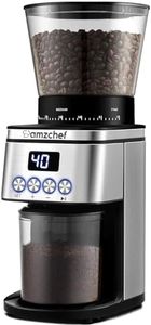 AMZCHEF Electric Burr Coffee Grinder, Conical Burr Coffee Grinders with 30 Precise Grind Settings, 300g Large Bean Hopper, 12 Cup Capacity, Anti-Static Coffee Burr Grinder with LCD
