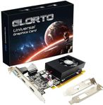 Glorto GeForce GT 730 2G Low Profile Graphics Card, 2X HDMI, VGA, DDR3, PCI Express 1.0 x16, Entry Level GPU for PC, SFF and HTPC