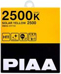 Piaa 22-13411 Solar Yellow H11 Light Bulb (2500K - 12V 55W), 2 Pack