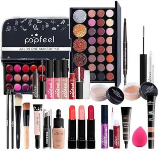 Makeup Set, All In One Makeup Kit, Cosmetic Make Up Starter Kit, Makeup Gift Set for Women & Girls, Includes Foundation Eyeshadow Palette Lipstick Eyeliner Mascara Cosmetic Brush Set