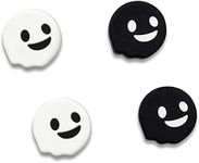 DLseego 4 PCS Thumb Grips Soft Silicone Thumbsticks Cover for Switch/Switch Lite, Cute 3D Cartoon Analog Stick Caps for Thumb Grips Controller, Black+White