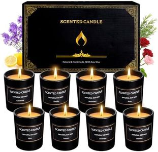 8 pack Velas Perfumadas de regalo para mujeres, Velas Aromaticas para el hogar, Cera de soja, Regalos de cumpleaños para mujeres, mamá, mejores amigas, hermanas, colega