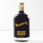 Huckleberry Syrup - Premium Breakfast Syrup made with real wild huckleberries & blueberries - Wild Mountain Huckleberry Pancake Syrup, Waffle Syrup & Dessert Syrup - 12 fl oz (375 mL)