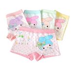 TEDDYIFY Girls Cotton Underwear Soft Girls Shorts Kids Boxer Briefs Panties (Assorted Prints and Color as per Availability) (Pack of 5) (4-6Years, Sweetgirl(Assorted Prints))