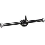 Manfrotto 131DB Horizontal Double Head Accessory Arm, 3/8'' Female Thread Attachment, Aluminium, Black