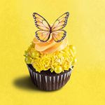 Yellow Butterfly Edible Cupcake Toppers| Colorful Inserts Toppers For Candy Cake Cupcake Cookie Decorating Ice Cream Decorations Toppings, 12-1.5-Inch Wafer Paper Toppers